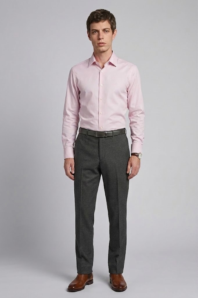 Pink Button-Up Shirt