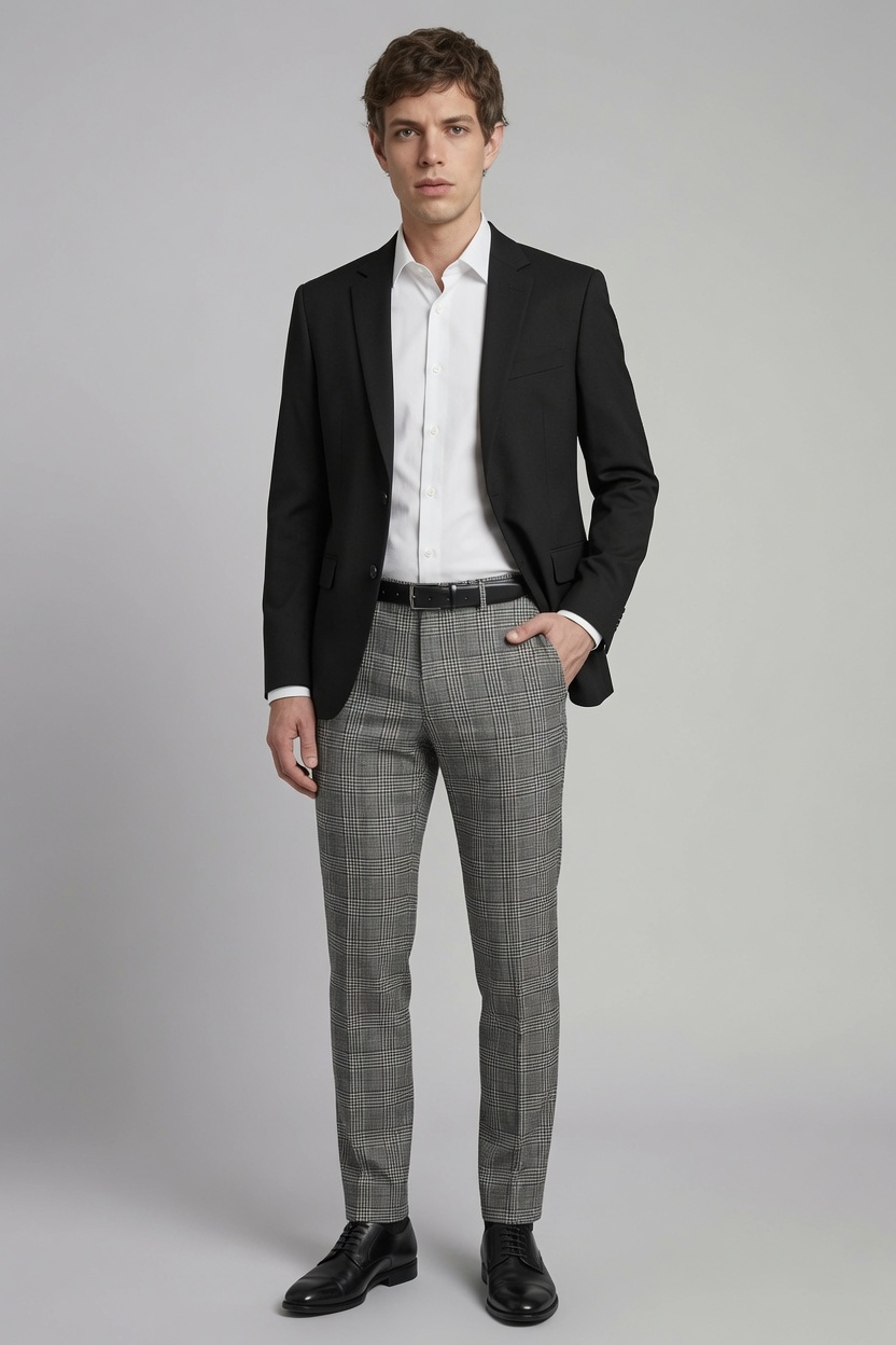 Plaid Trouser