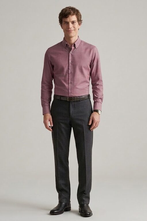 Fig Purple Button-Up Shirt